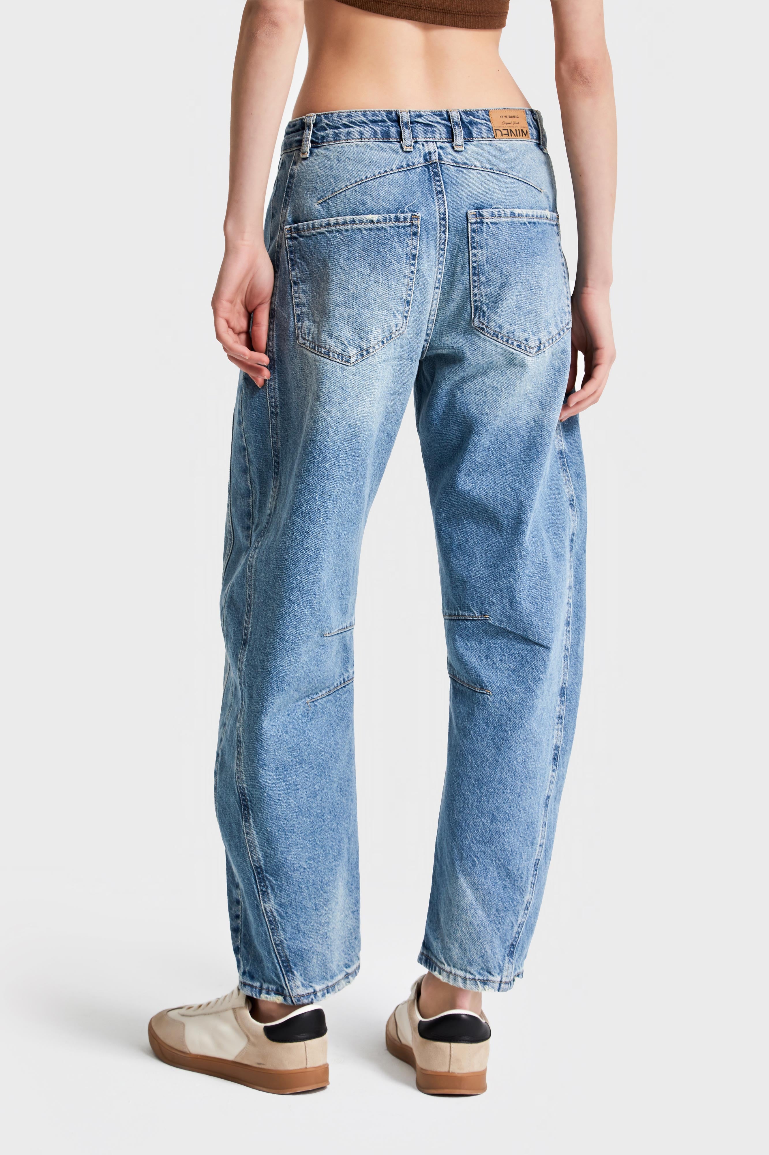 Женские джинсы G.Jeans Color 2S5-31 Midrise Barrel Fit 100% Cotton Denim