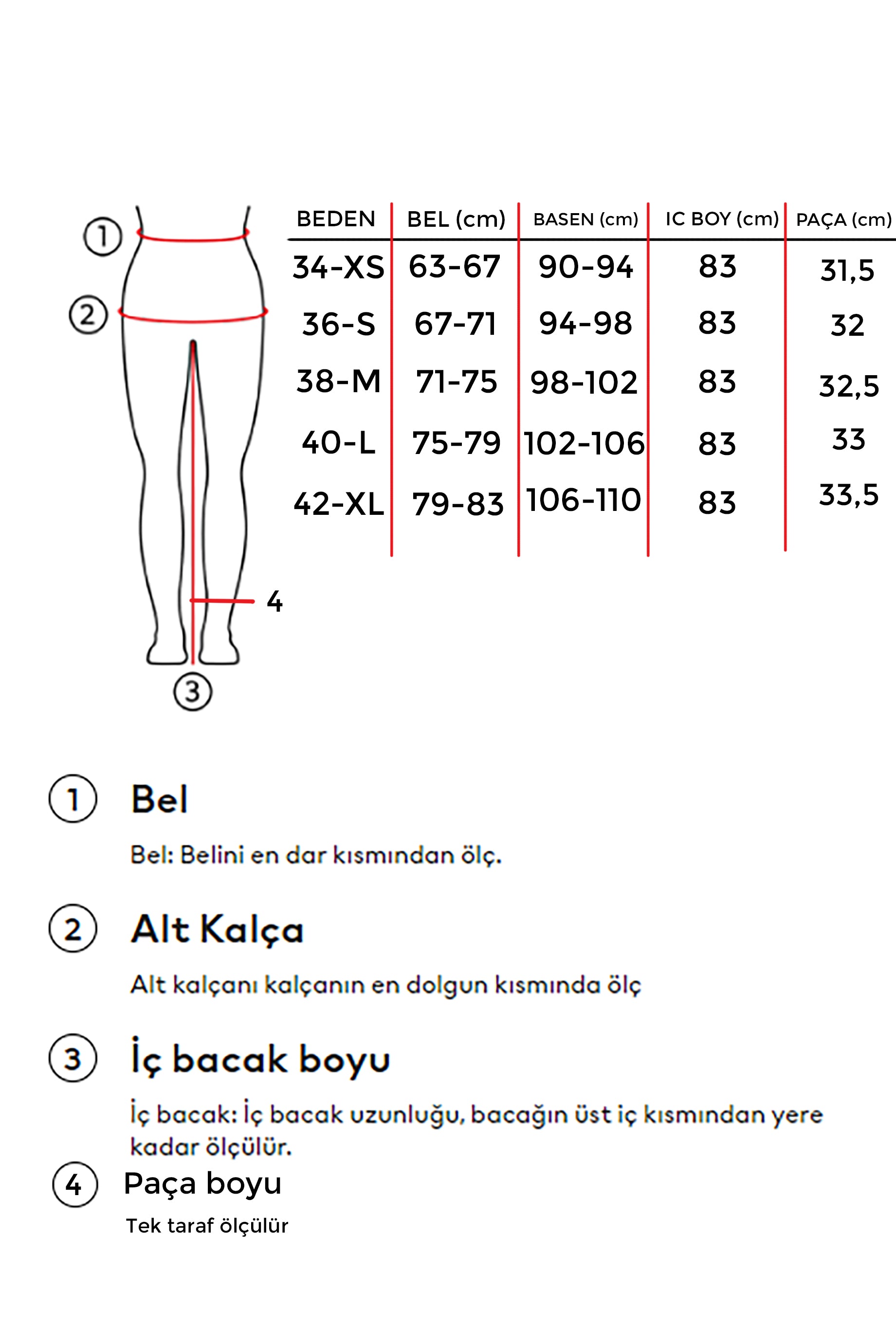 Kadın Kırmızı Renk Palazzo Fit Özel Kumaş Tasarım Pantolon