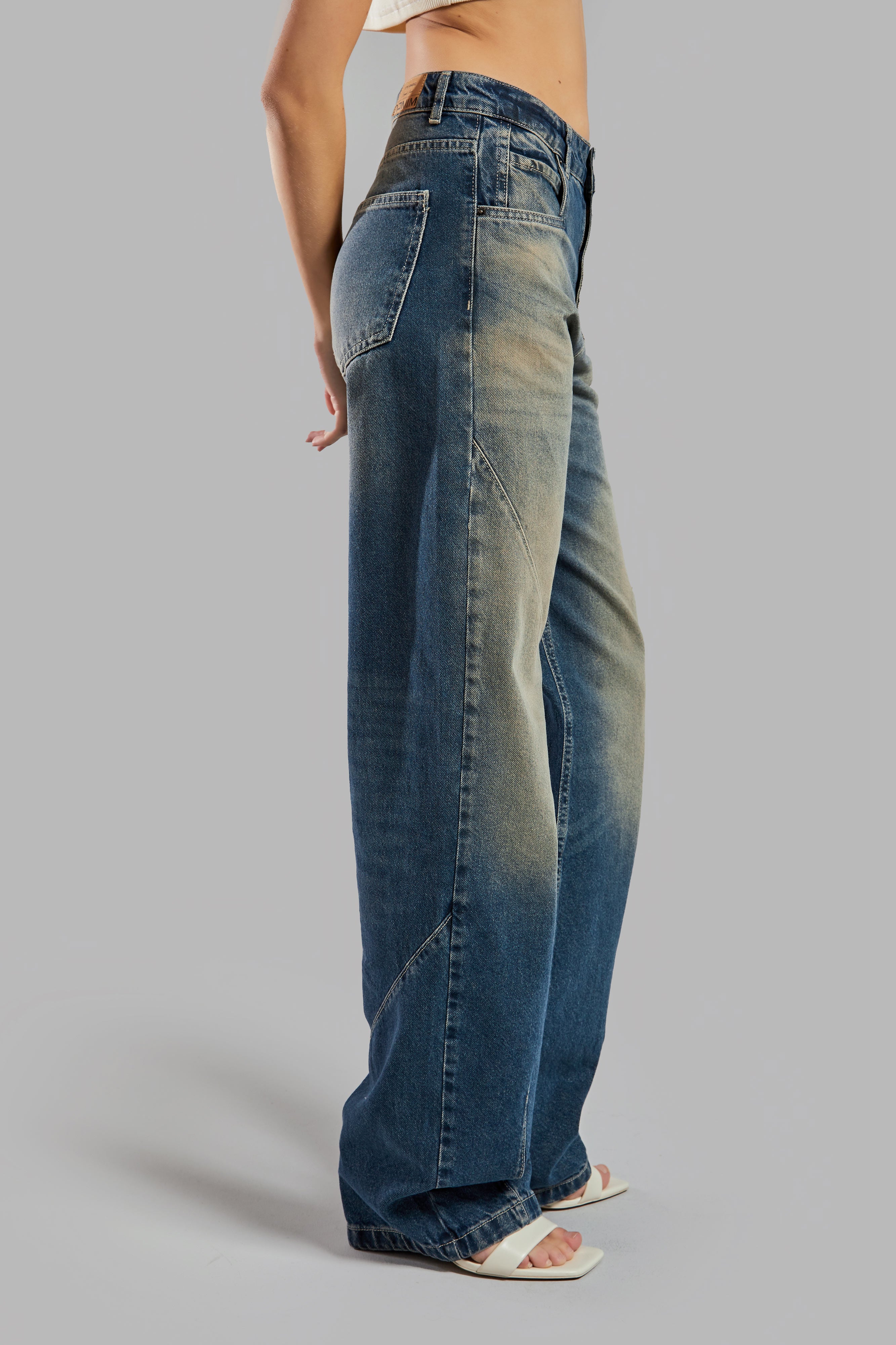 Женские джинсы T.Jeans Color 2S525 Loose Baggy Fit 100% Cotton Denim