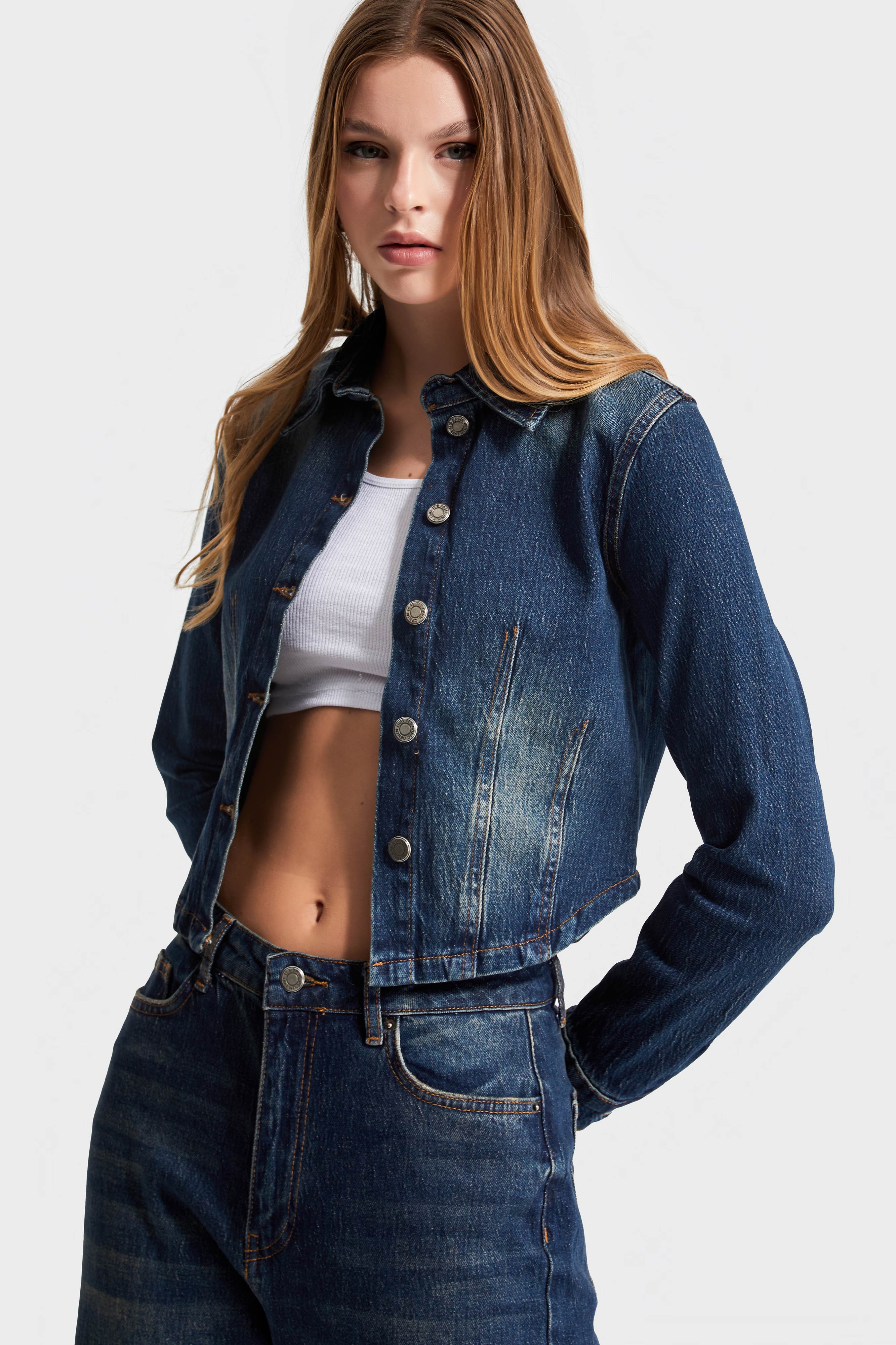 Женская джинсовая куртка T.Jeans Color 2w48 из лайкры