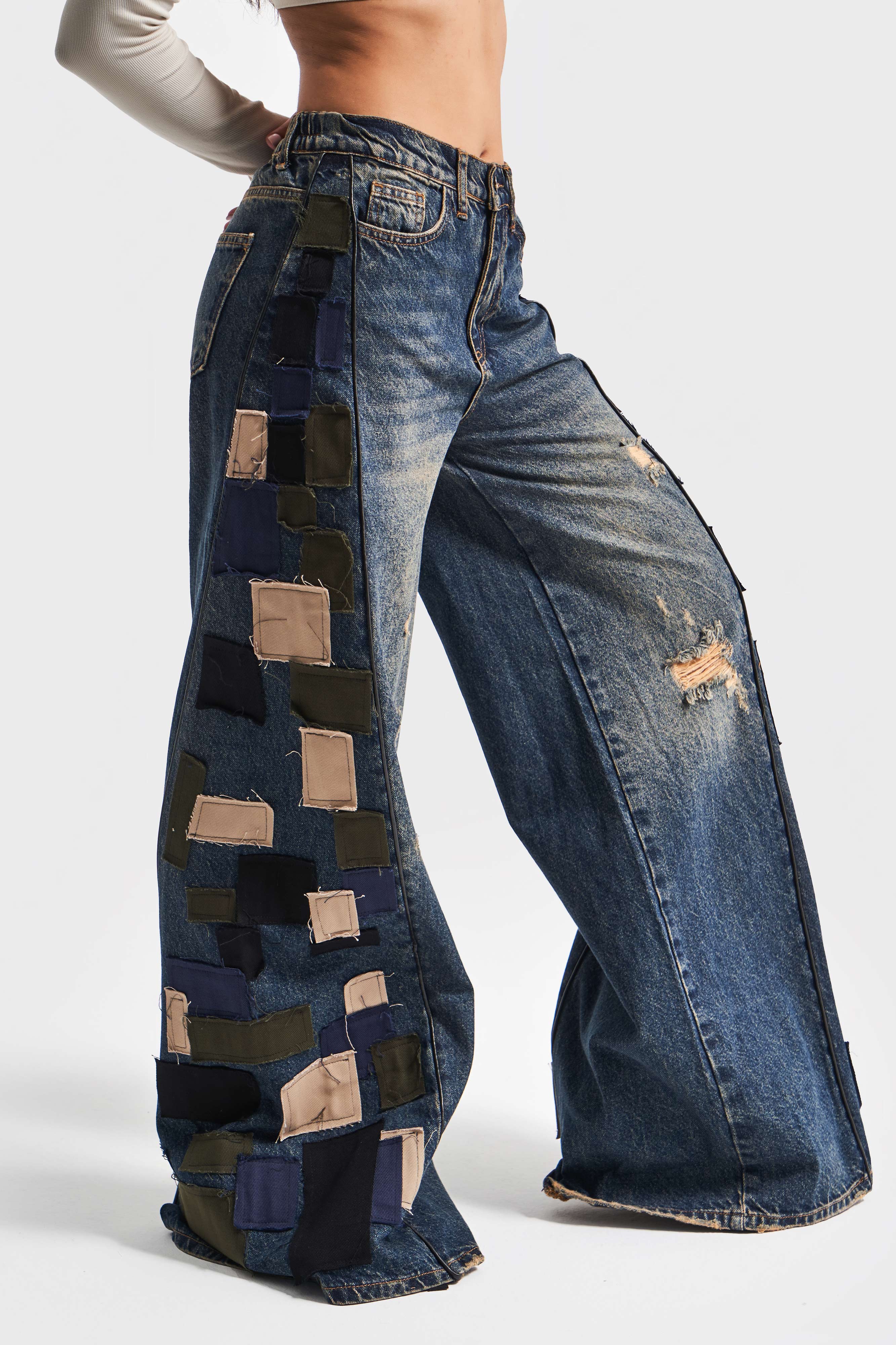 Женские джинсы T.Jeans Color Palazzo Fit Special Design Denim